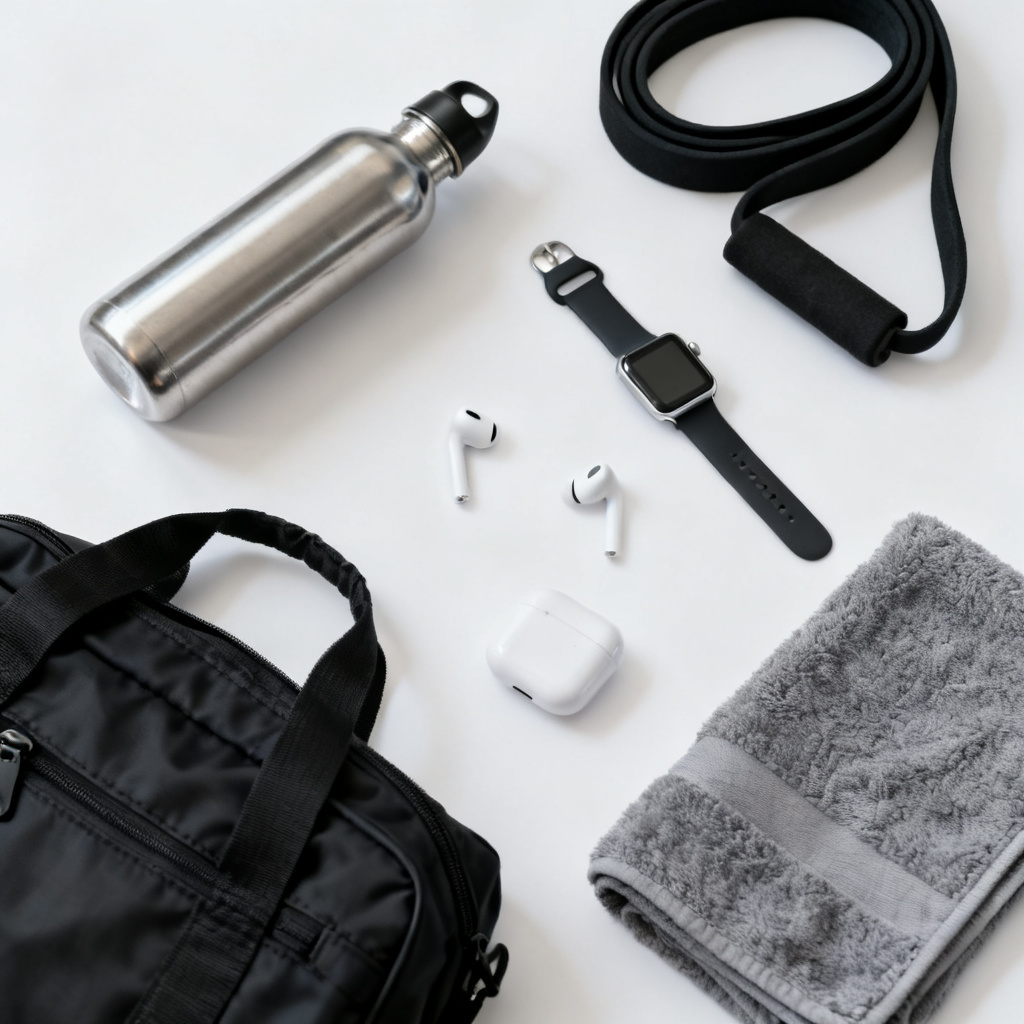 Accesorios deportivos y fitness para entrenamiento diario